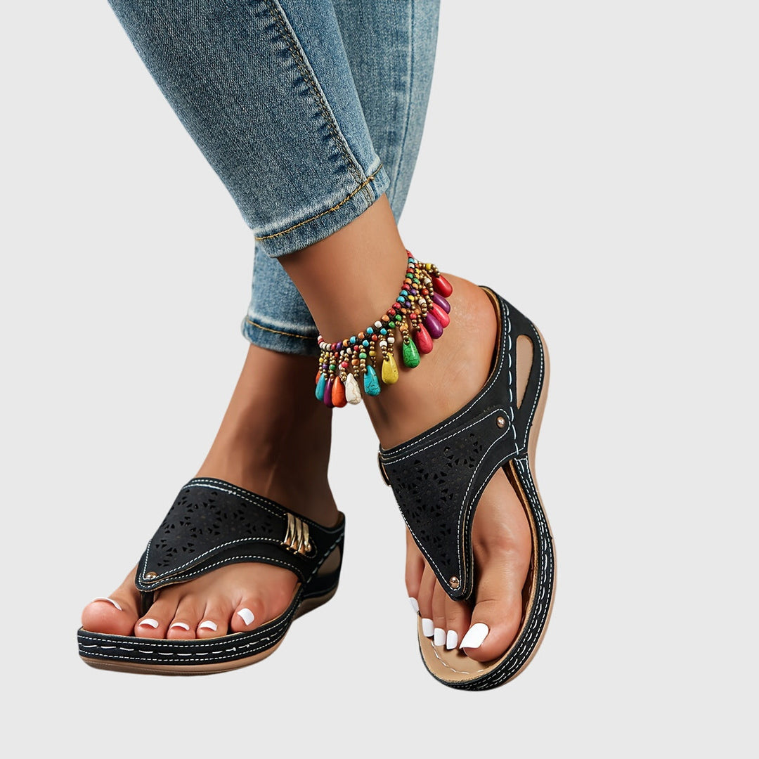Women's platform open toe sandals with adjustable ankle strap, ensuring comfortable, elegant summer style.