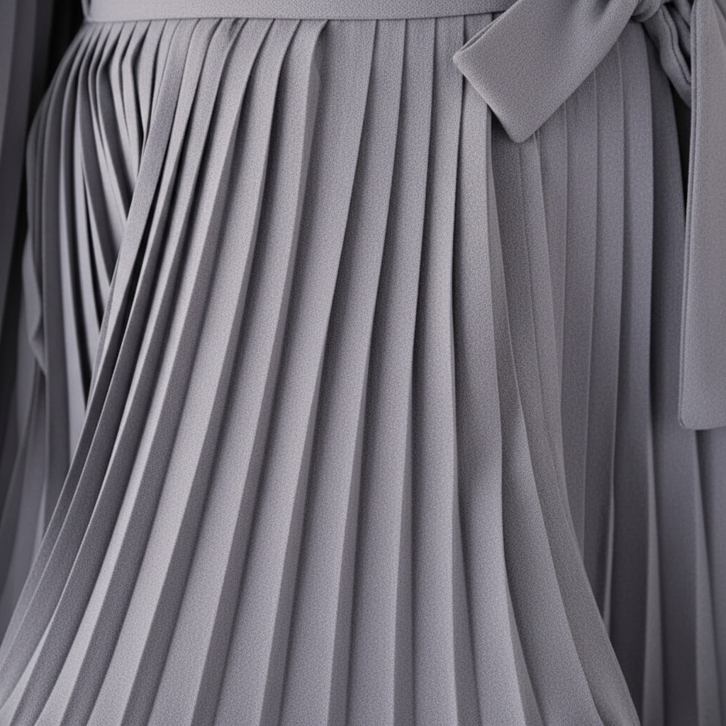 Soft polyester blend women's pleated lounge set 'Kerstin', relaxed fit.