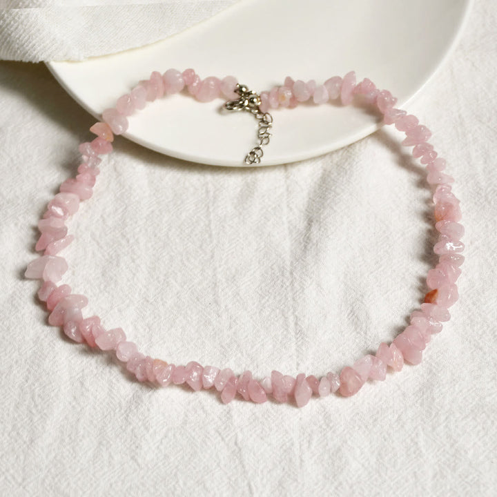 Vibrant polished crystal pendant necklace, natural stone jewelry for a stylish woman.