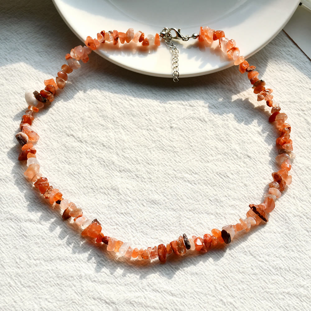 Captivating polished crystal pendant, natural stone necklace, women's unique jewelry.