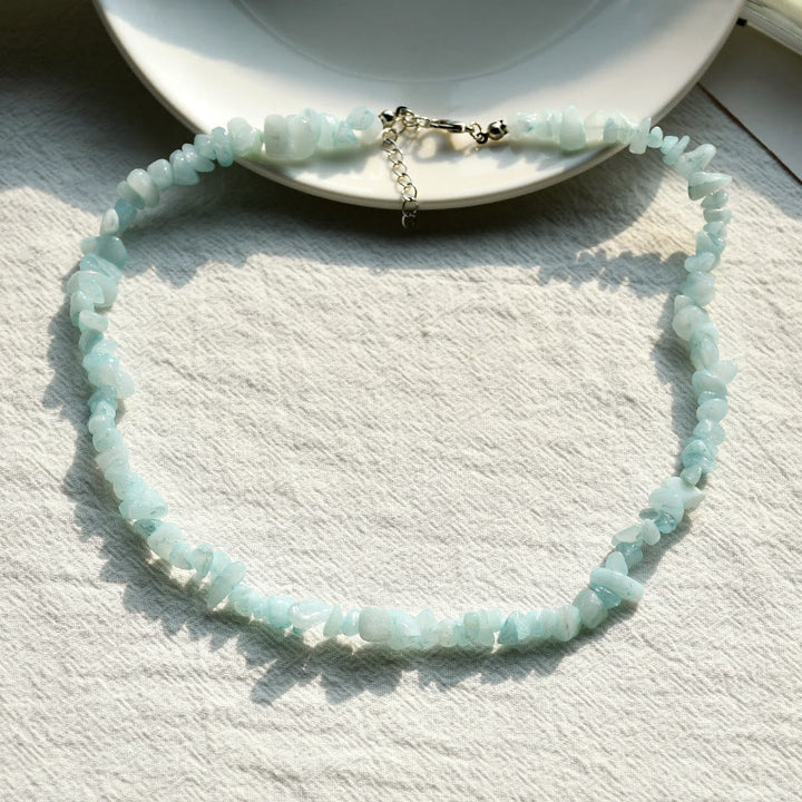 Polished crystal pendant, natural stone necklace for women, ideal for layering.