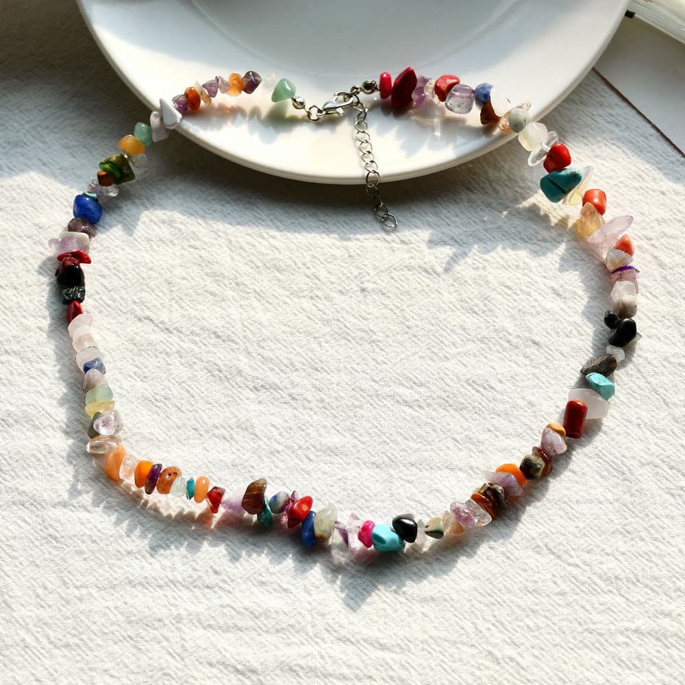 Women's polished crystal pendant, natural stone necklace, a timeless and cherished piece.