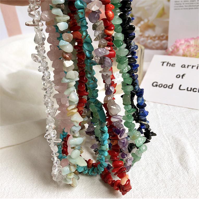 Polished crystal pendant, natural gemstone necklace for women, embodying natural beauty.