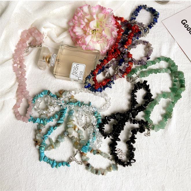 High-quality polished crystal pendant, natural gemstone necklace, women's durable jewelry.