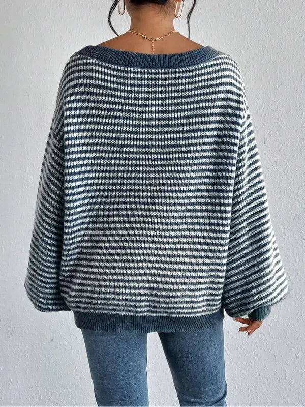 Versatile Portofino off-shoulder sweater, women's knit, elegant & relaxed fit.