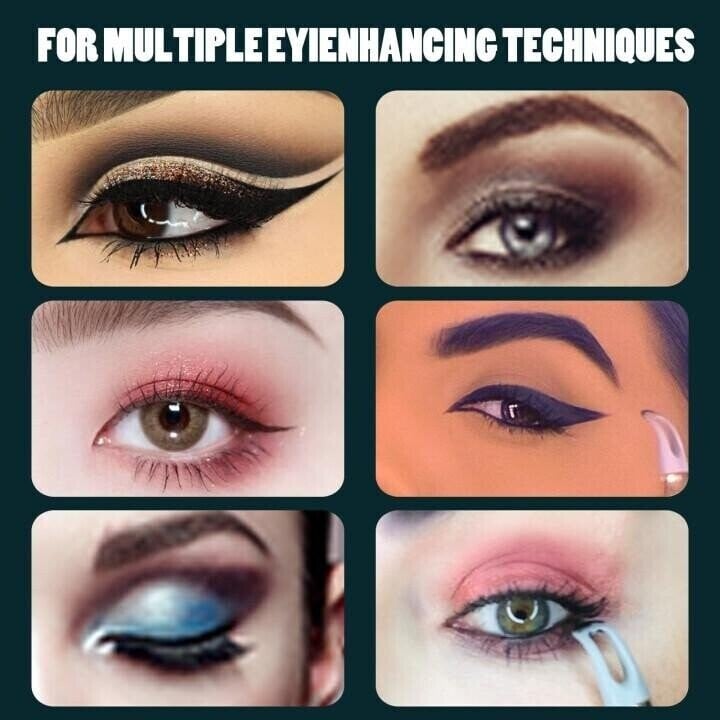 Smudge-proof, waterproof gel eyeliner with a precision application tool for flawless eye makeup looks.