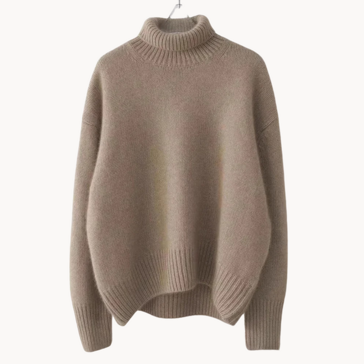 Soft knit women's cozy turtleneck sweater. Perfect for premium winter fashion, warmth, and everyday comfort.