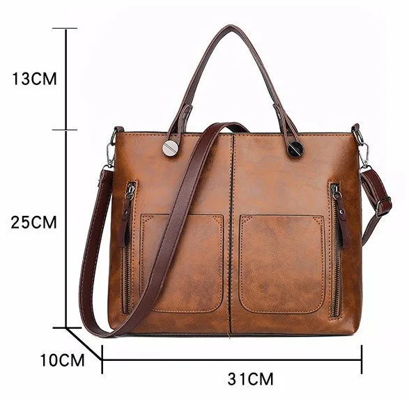 Chic women's shoulder bag, premium genuine leather, versatile for work or casual outings.