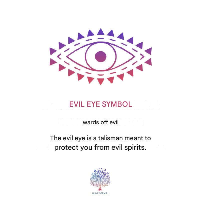 Women's elegant Evil Eye Necklace, a powerful spiritual amulet & fashion jewelry for strength and good vibes.