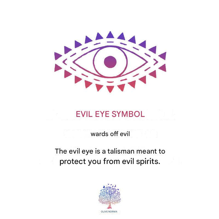 Women's elegant Evil Eye Necklace, a powerful spiritual amulet & fashion jewelry for strength and good vibes.