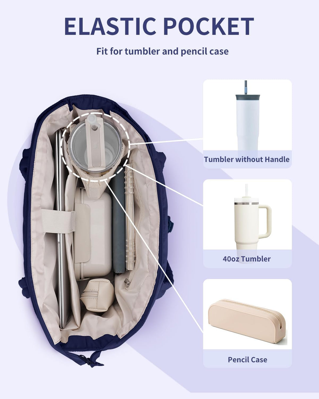 Women's on-the-go quilted puffer travel tote, laptop sleeve, cup holder & easy access pockets.