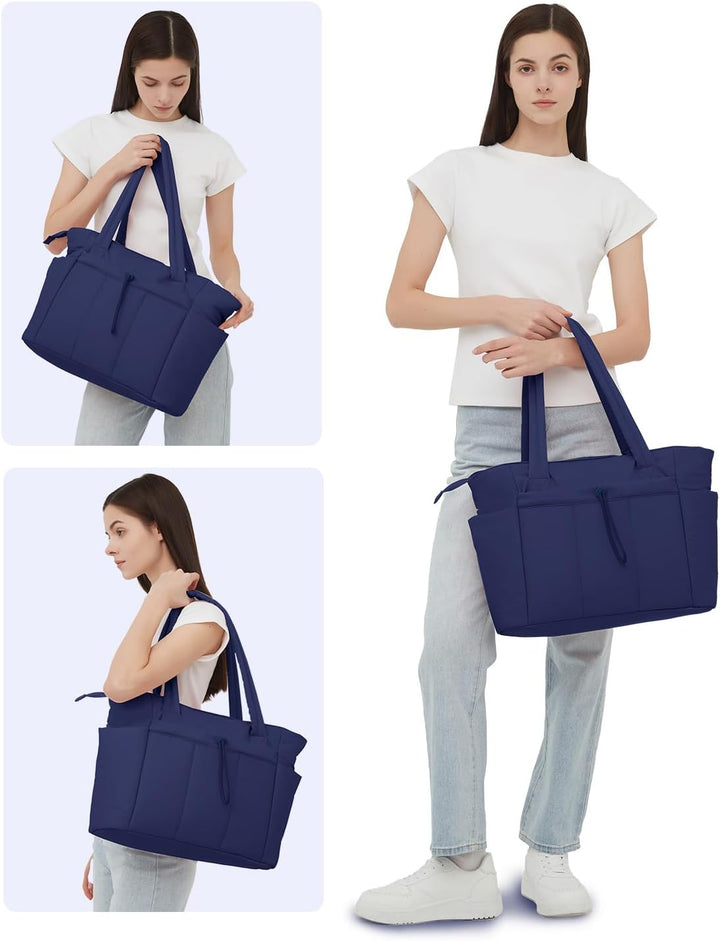 Versatile quilted tote bag, suitable for various occasions and outfits