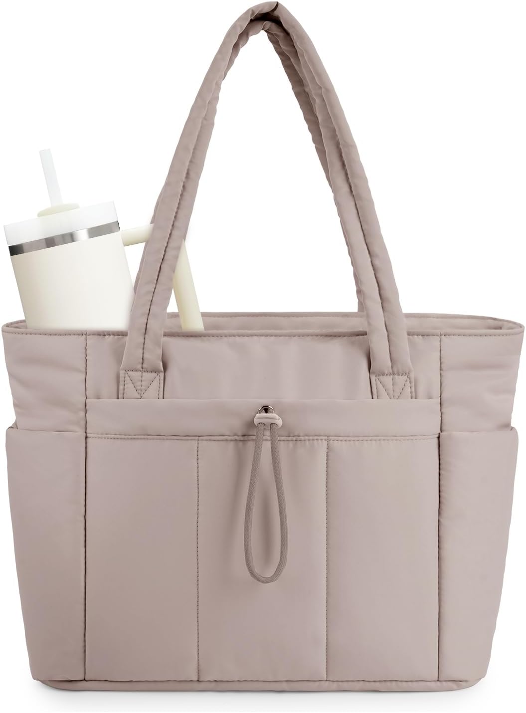 Quilted tote bag designed to be both fashionable and highly functional
