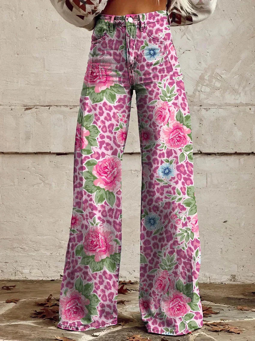 Stylish women's baggy denim jeans, perfect relaxed fit for comfortable everyday fashion.
