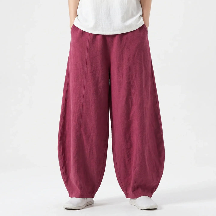 Versatile women's barrel pants, relaxed wide leg, ideal for casual wear & everyday comfort.