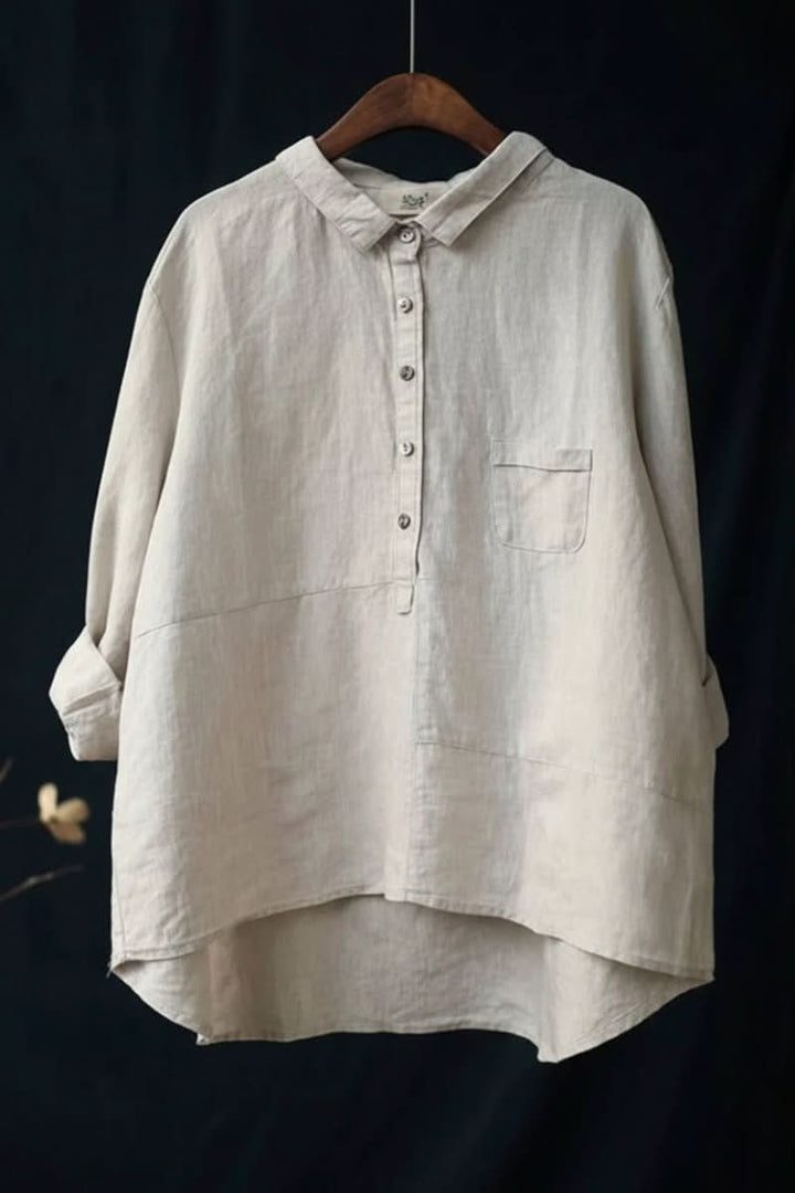 Everyday comfortable women's relaxed fit pullover blouse, perfect for casual style.