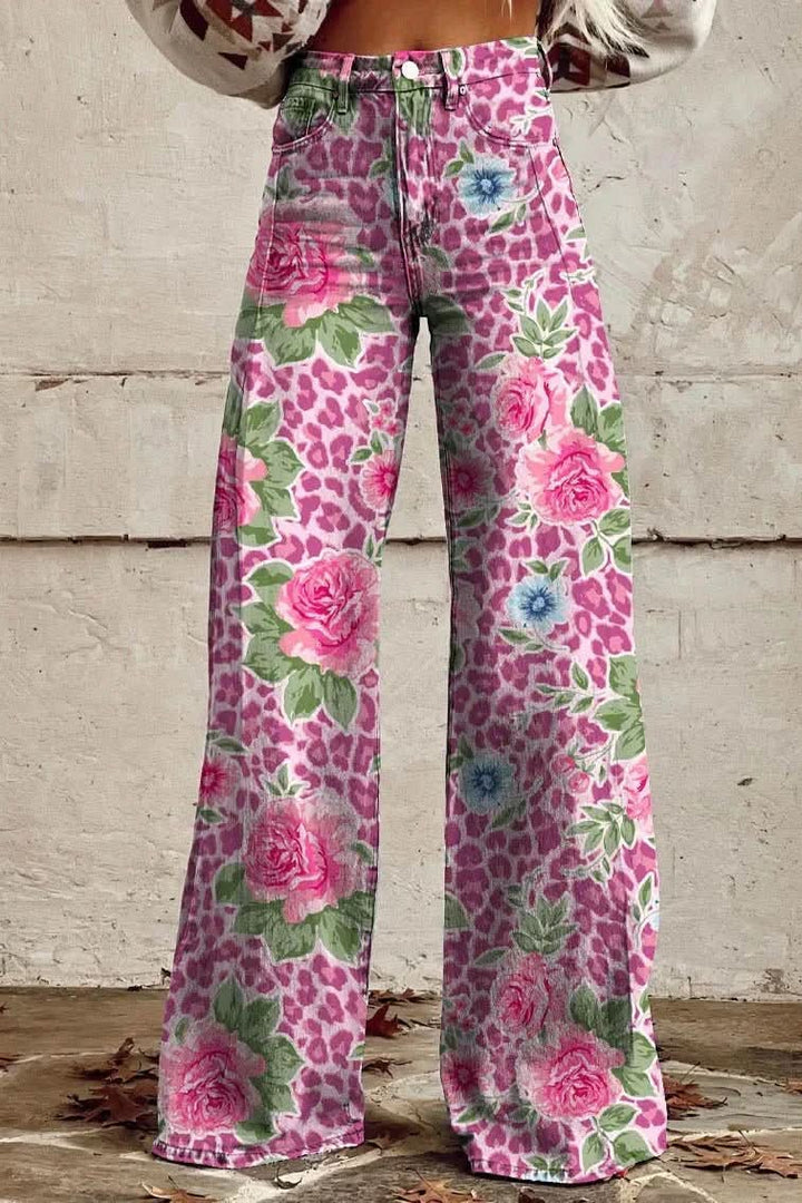 Women's comfortable baggy jeans, breathable and loose fit for summer and everyday wear.