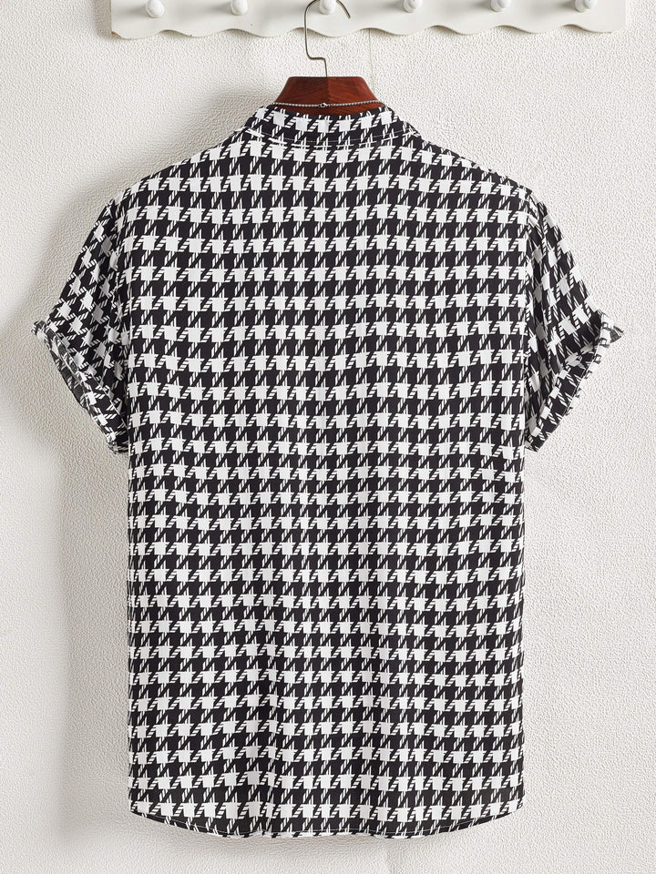 Chic women's button-up shirt with a vibrant floral print. Versatile long sleeve cotton blend top.