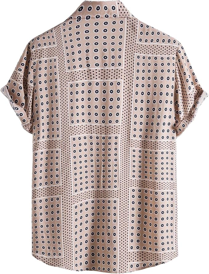 Women's versatile long sleeve button-up shirt. Choose from houndstooth or floral print, cotton blend.
