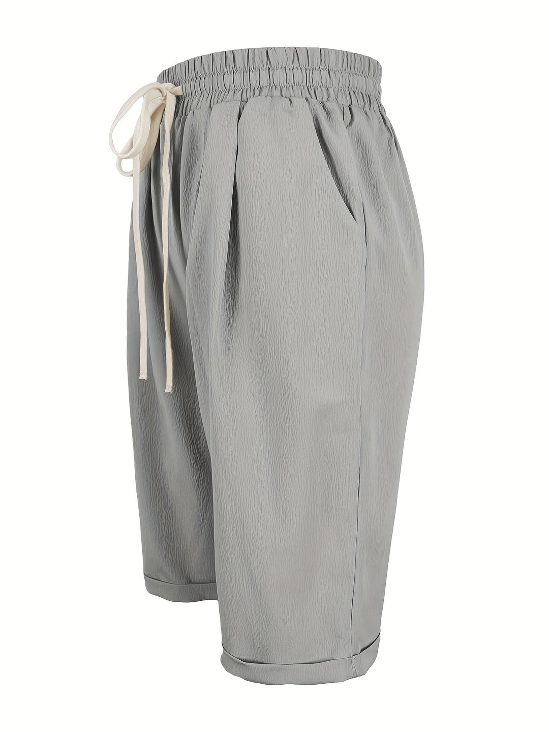 Women's summer capris: relaxed fit, elastic waist trousers for ultimate comfort & casual style.