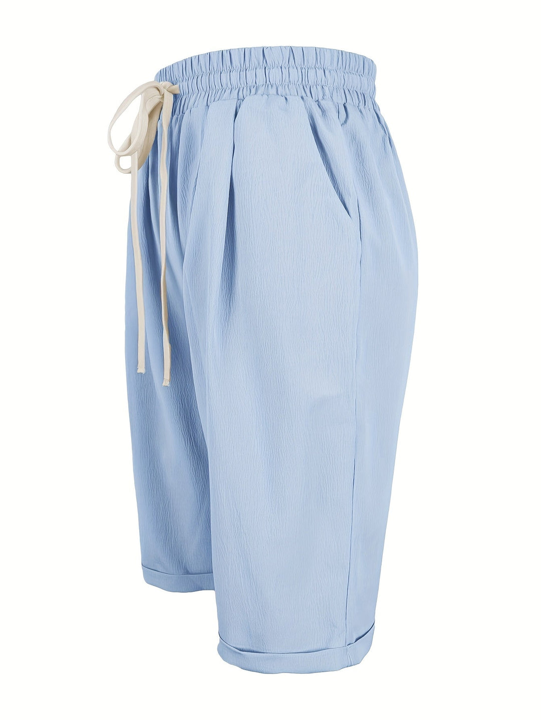 Stylish women's relaxed fit capris, pull-on elastic waist design for ultimate comfort & easy wear.
