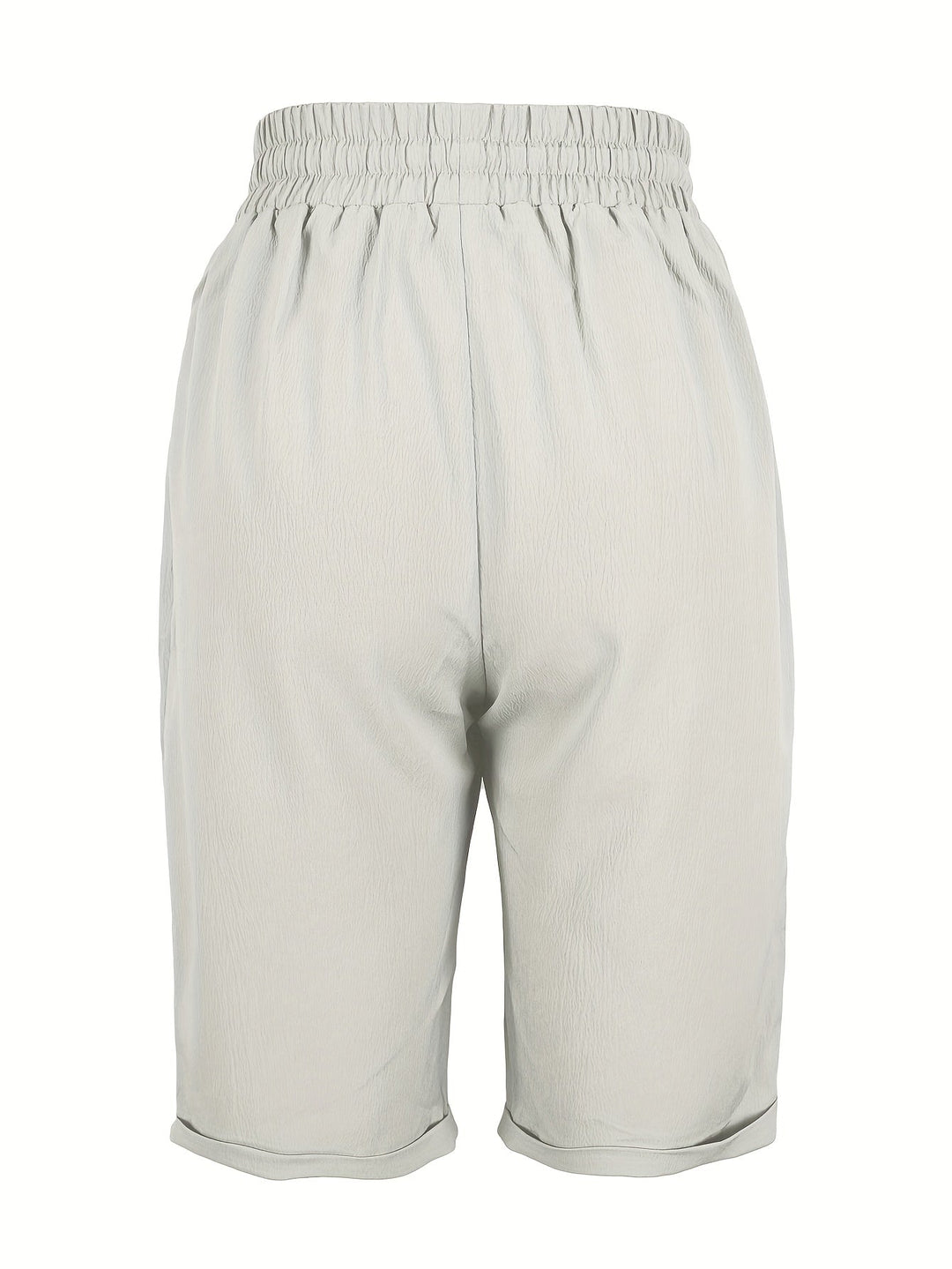 Breathable women's capri pants, relaxed silhouette, elasticated waist for a comfortable, casual look.