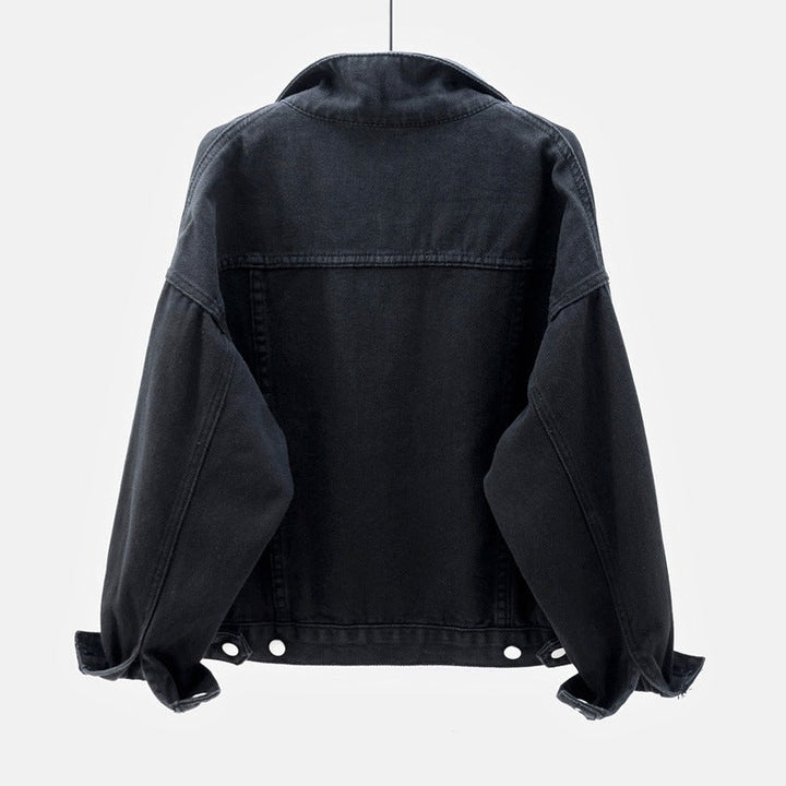 Everyday women's denim jacket, relaxed fit, offering versatile style & easy layering.