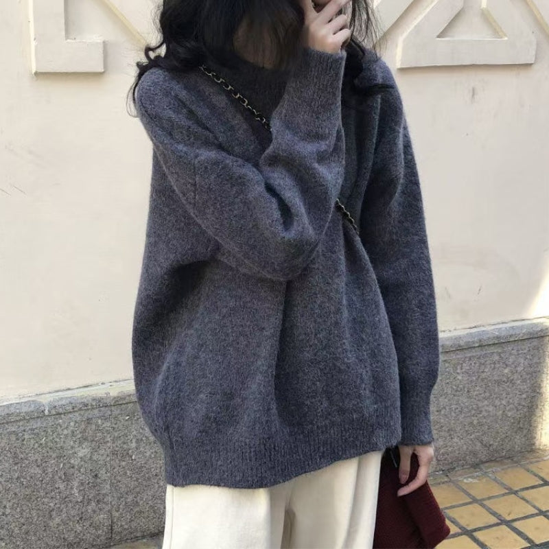 Casual women's drop shoulder pullover top featuring a relaxed fit, long sleeves, and soft fabric for effortless style.