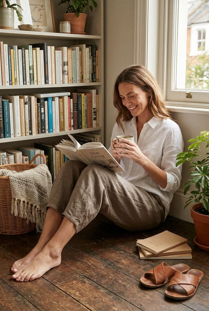 Breathable linen women's pants, relaxed fit, versatile for casual outfits and everyday comfort.