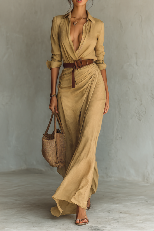Comfortable women's summer maxi dress with a relaxed fit. Ideal for warm weather, effortless and breathable style.
