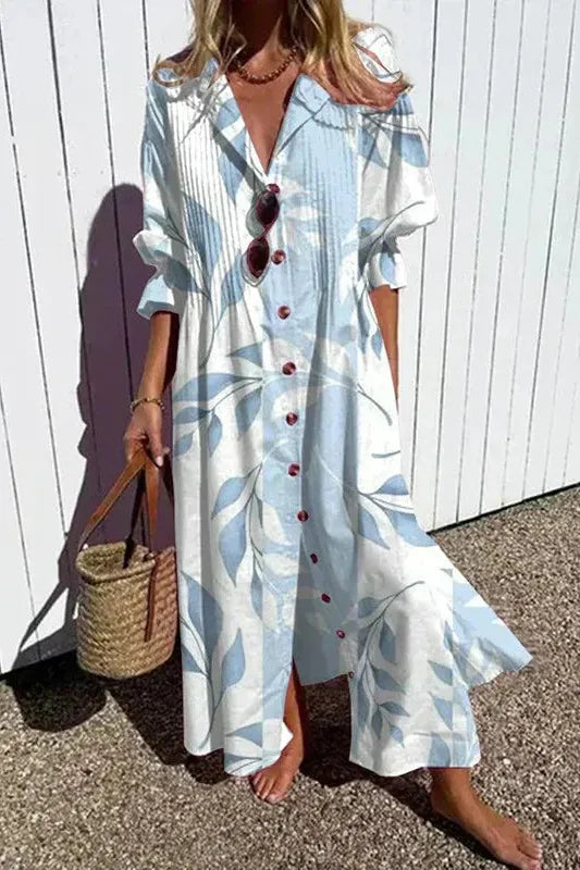 Effortless women's casual maxi dress, machine washable and designed for relaxed, comfortable wear.