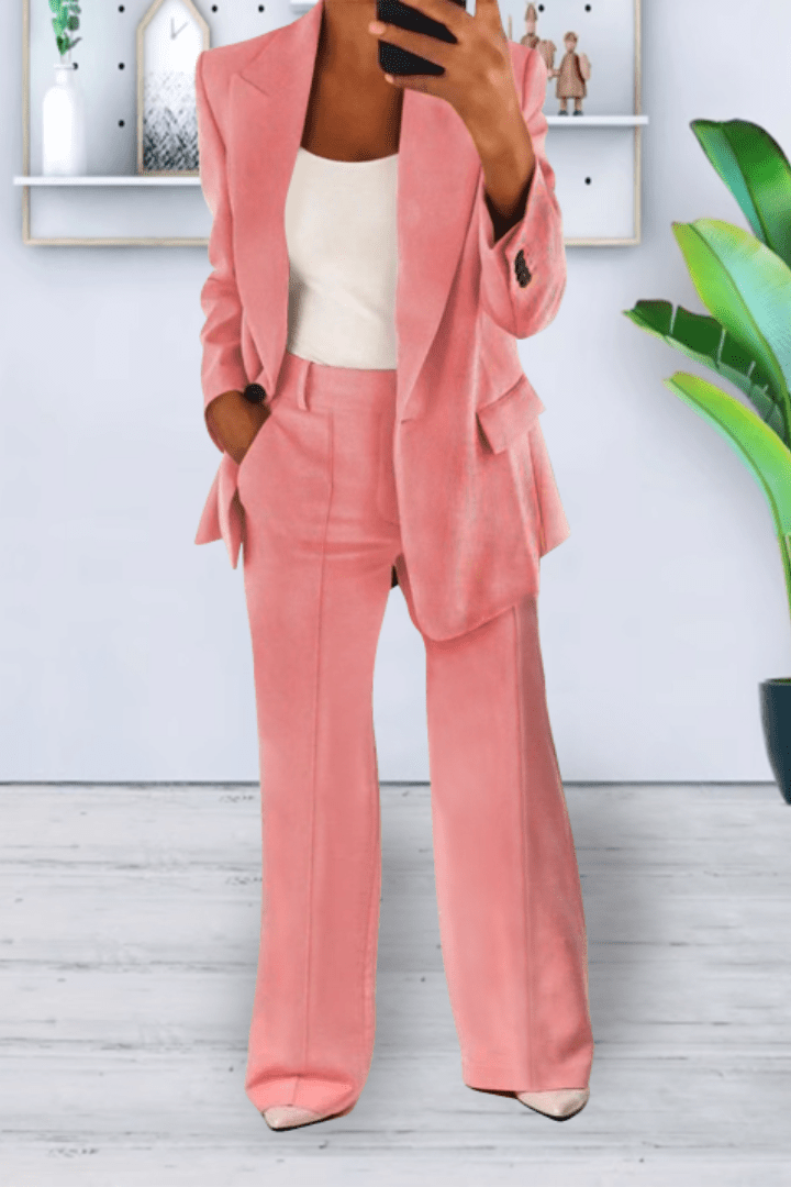 Women's versatile two piece set, a breathable relaxed fit outfit for casual, travel, & loungewear.