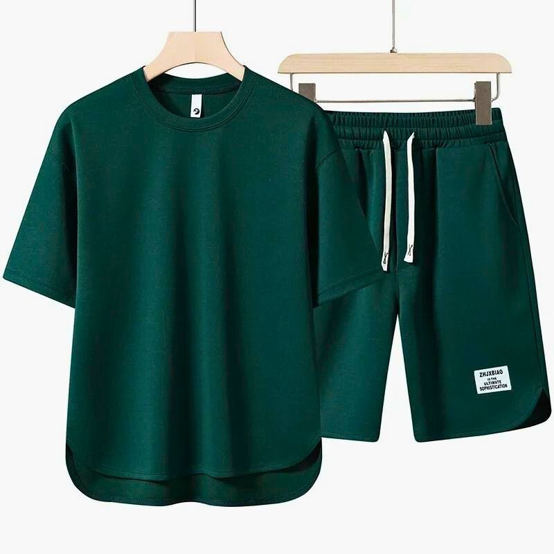 Soft women's matching T-shirt & shorts set. Comfortable casual loungewear, great for spring & summer outfits.