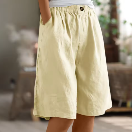 Women's Renee casual shorts with elastic waistband, soft fabric, offering ultimate comfort and style.