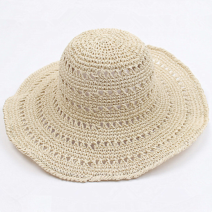Elegant Emma summer hat, women's retro style with a comfortable flat brim