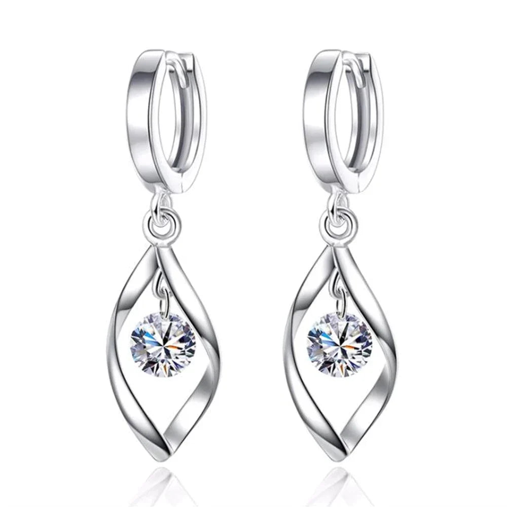 Women's retro Halloween dangle earrings made from 925 sterling silver, perfect for spooky chic holiday accessories.