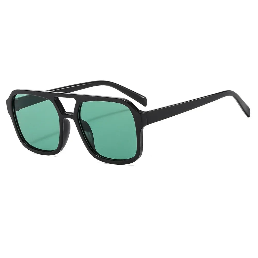 UV400 protection: stylish women's retro prism square frame sunglasses for a chic vintage vibe.