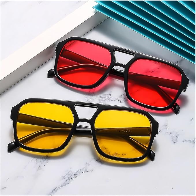 Durable retro prism sunglasses for women, featuring stylish square frames and UV400 protection.