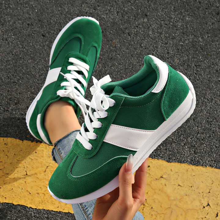 Women's retro Zippa sneakers worn on foot, perfect for casual everyday fashion & comfortable walking.