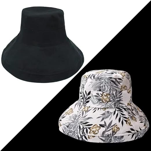 Beach-ready women's sun hat, reversible wide brim for ultimate UV protection