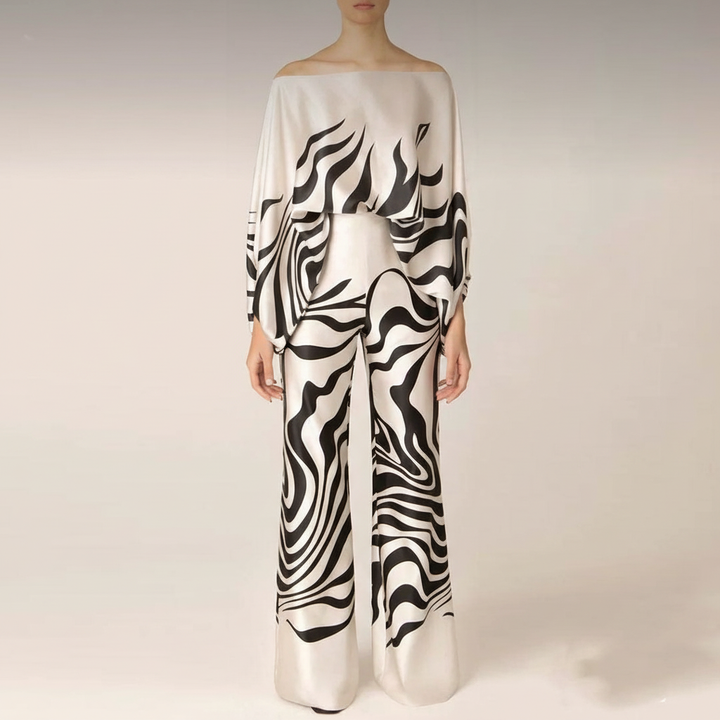 Women's Ruth casual printed lounge pants, ideal for autumn wear