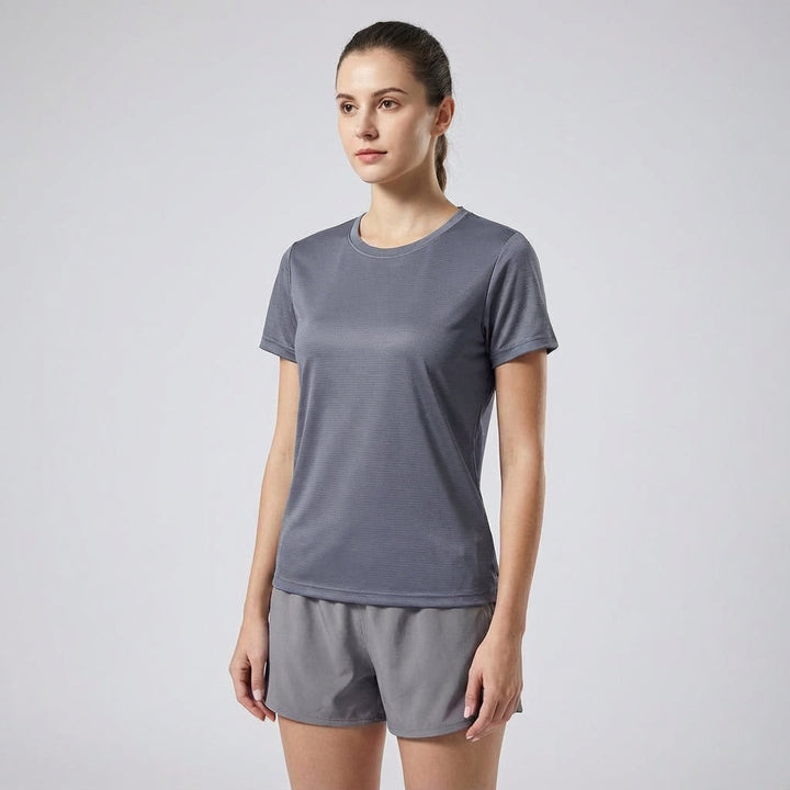 Gym wear for women: Sadie quick-dry short sleeve sport shirt, a breathable and athletic top