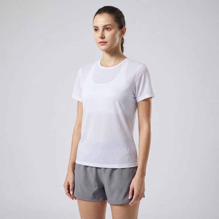 Women's Sadie sport shirt, a quick-dry, short sleeve athletic top designed for optimal comfort