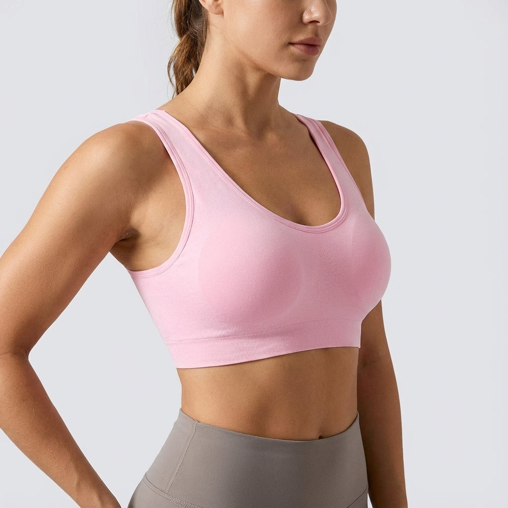 Sandra seamless sports bra set for women, cotton blend, ideal activewear bralette