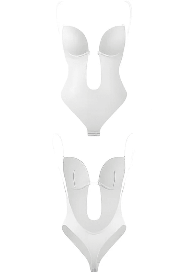 Women's body shaper, seamless and backless, creates a smooth, curve-enhancing silhouette for any outfit.