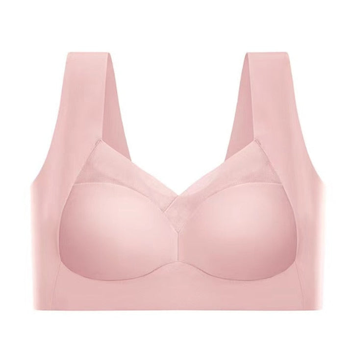 Wireless full coverage seamless bra, ultimate comfort & everyday support lingerie.