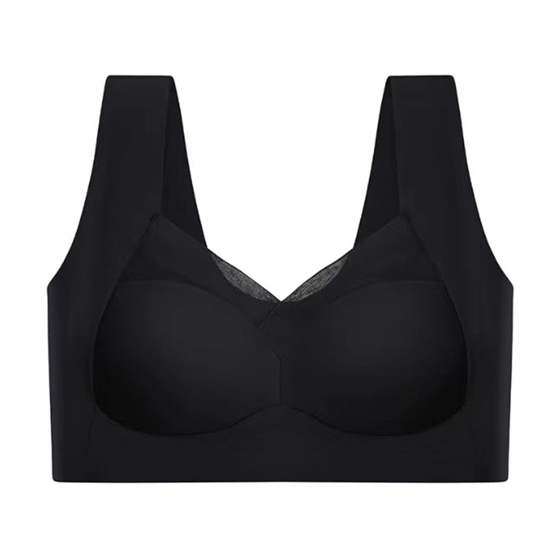 Everyday seamless comfort bra, ideal for active women needing wireless support.