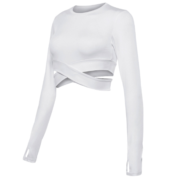 Soft, stretchy 'Sophia' seamless women's top. Breathable fitness apparel for Pilates, yoga, & active lifestyles.