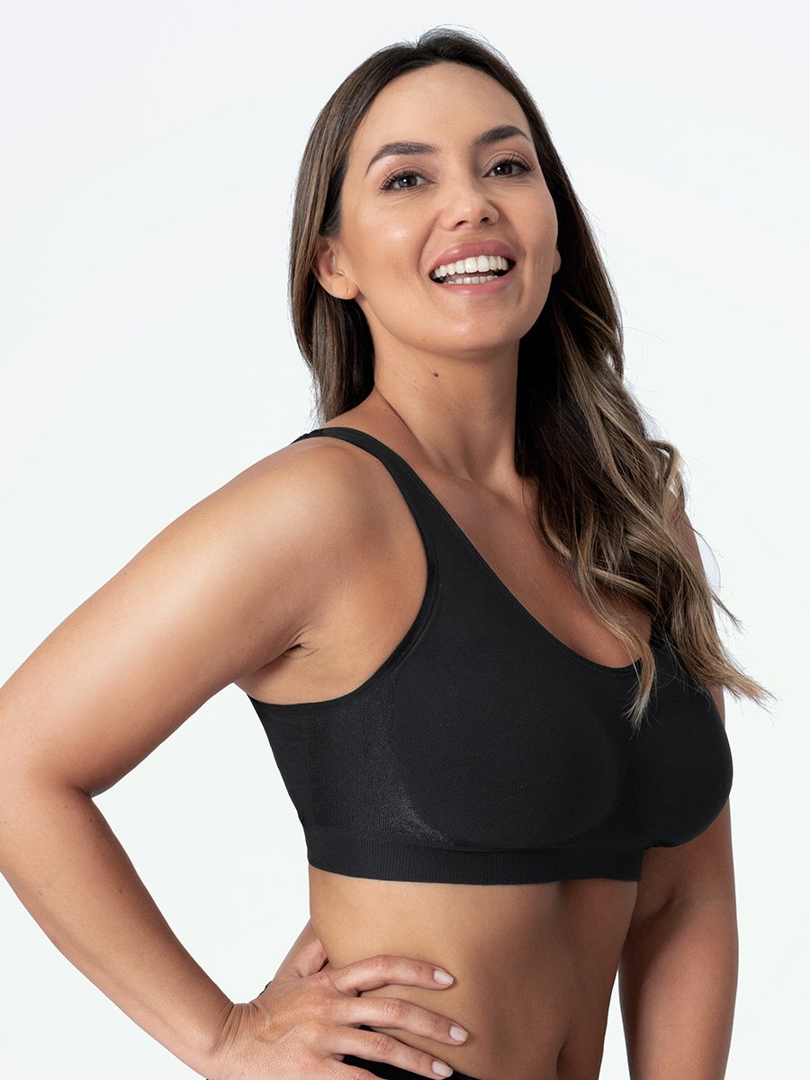 Women's seamless shapewear sports bra, Elena, for ultimate comfort & wire-free support during active wear.