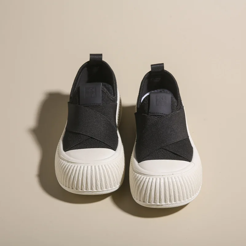 White slip-on Seraphine platform sneakers for women, perfect for everyday casual wear.